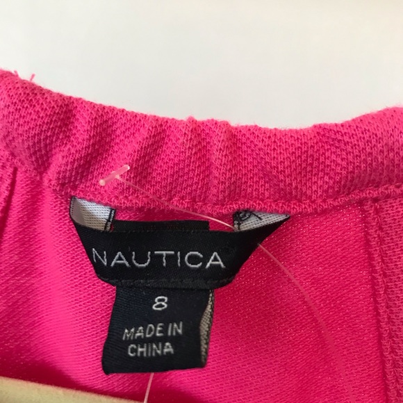 Nautica romper Style NDF0104X color is pink - Picture 3 of 6